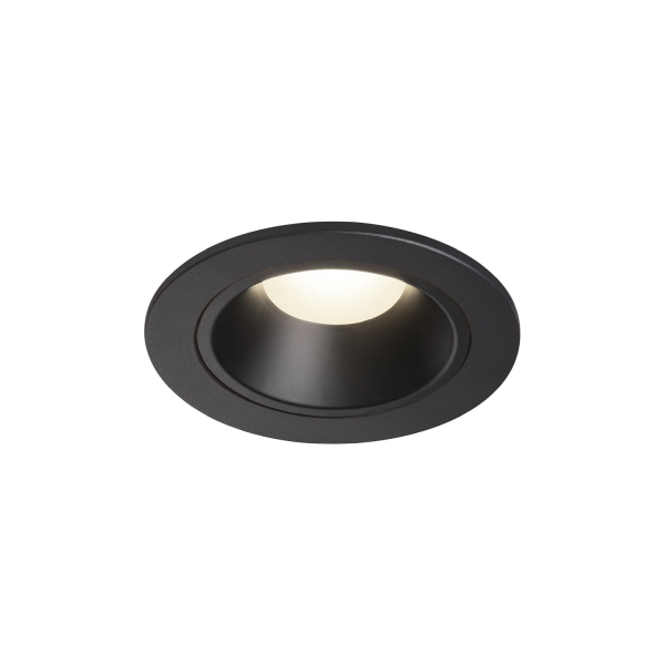 SLV 1003823 NUMINOS® S DL, Indoor LED Deckeneinbauleuchte schwarz/schwarz 4000 K 55° inkl. Blattfedern