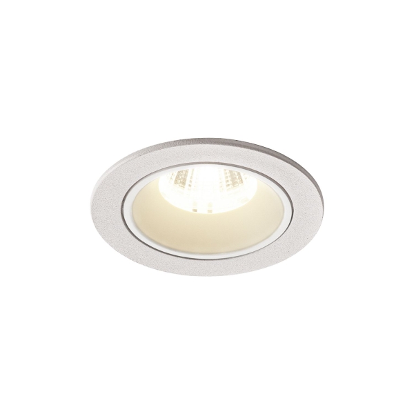 SLV 1003836 NUMINOS® S DL, Indoor LED Deckeneinbauleuchte weiß/weiß 4000 K 55° inkl. Blattfedern