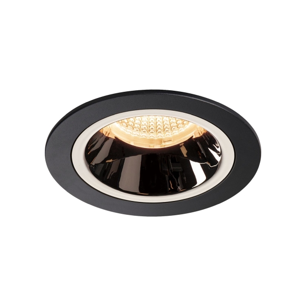 SLV 1003849 NUMINOS® M DL, Indoor LED Deckeneinbauleuchte schwarz/chrom 2700 K 55°