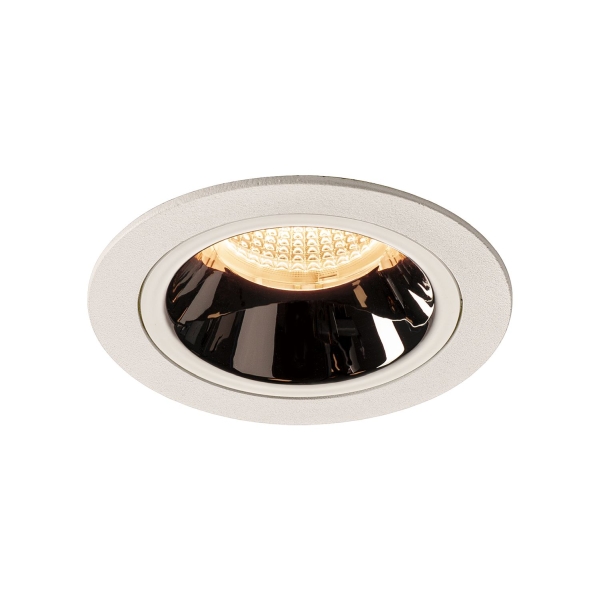 SLV 1003861 NUMINOS® M DL, Indoor LED Deckeneinbauleuchte weiß/chrom 2700 K 55°