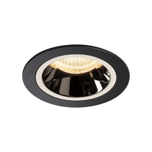 SLV 1003873 NUMINOS® M DL, Indoor LED Deckeneinbauleuchte schwarz/chrom 3000 K 55°