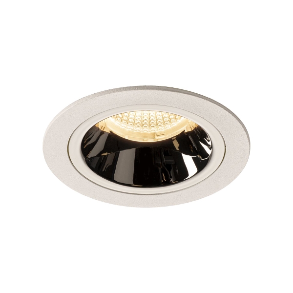 SLV 1003879 NUMINOS® M DL, Indoor LED Deckeneinbauleuchte weiß/chrom 3000 K 20°