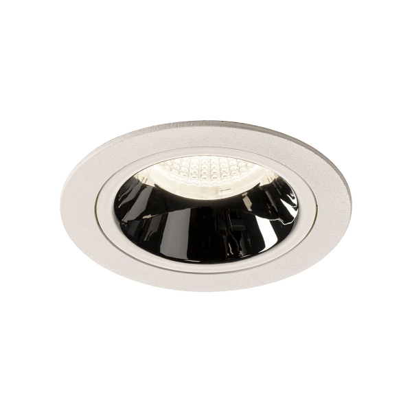 SLV 1003903 NUMINOS® M DL, Indoor LED Deckeneinbauleuchte weiß/chrom 4000 K 20°