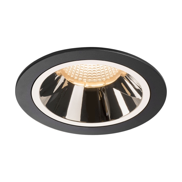 SLV 1003918 NUMINOS® DL L Indoor LED Deckeneinbauleuchte schwarz/chrom 2700K 40°