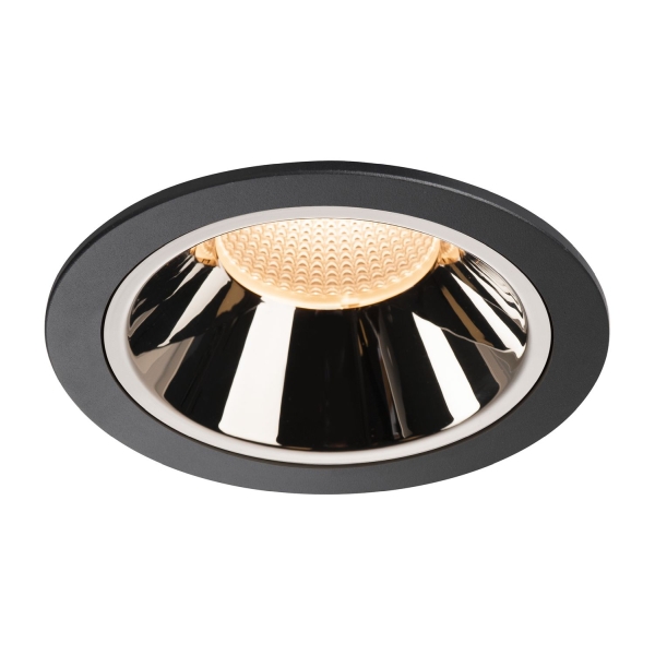 SLV 1003990 NUMINOS® DL XL Indoor LED Deckeneinbauleuchte schwarz/chrom 2700K 40°