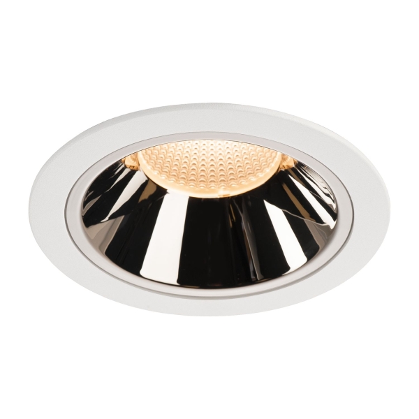 SLV 1004005 NUMINOS® XL DL, Indoor LED Deckeneinbauleuchte weiß/chrom 2700 K 55°
