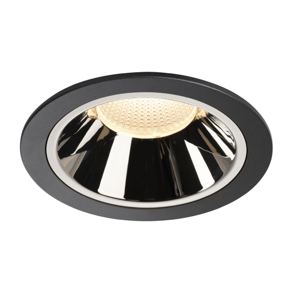 SLV 1004011 NUMINOS® XL DL, Indoor LED Deckeneinbauleuchte schwarz/chrom 3000 K 20°
