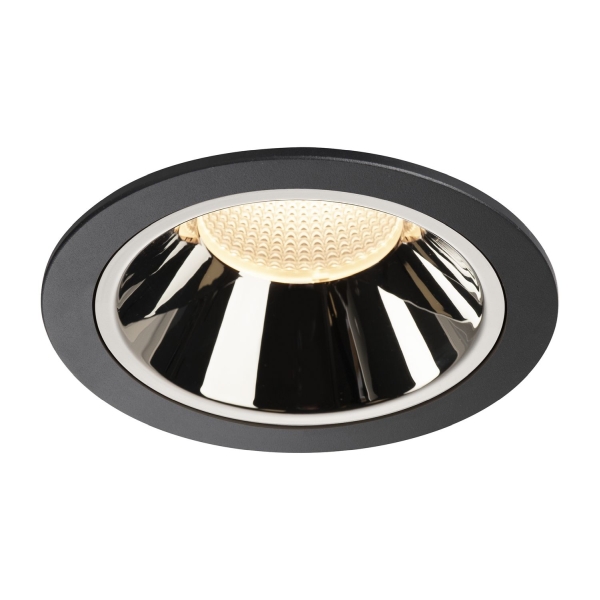 SLV 1004014 NUMINOS® DL XL Indoor LED Deckeneinbauleuchte schwarz/chrom 3000K 40°