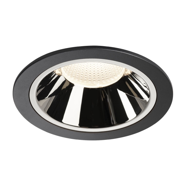 SLV 1004038 NUMINOS® DL XL Indoor LED Deckeneinbauleuchte schwarz/chrom 4000K 40°