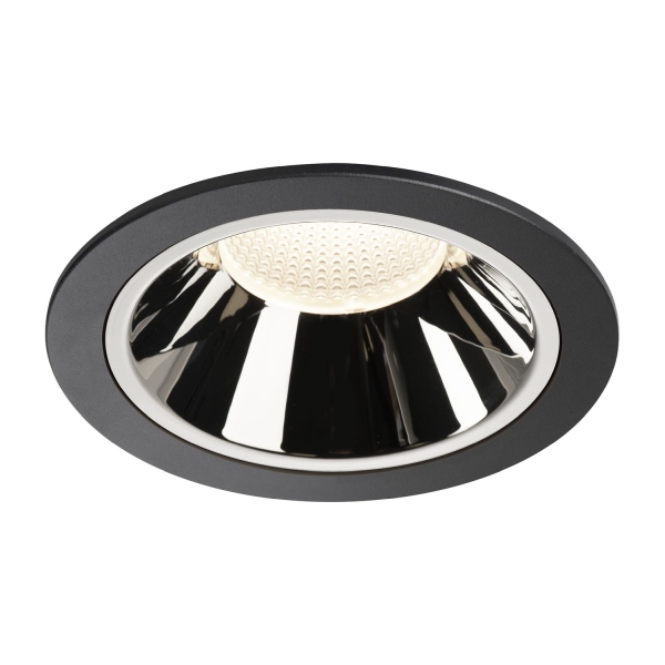 SLV 1004041 NUMINOS® XL DL, Indoor LED Deckeneinbauleuchte schwarz/chrom 4000 K 55°