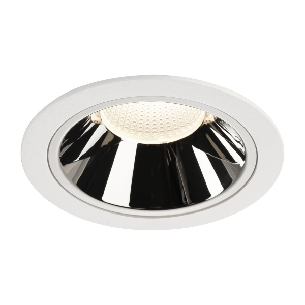 SLV 1004047 NUMINOS® XL DL, Indoor LED Deckeneinbauleuchte weiß/chrom 4000 K 20°