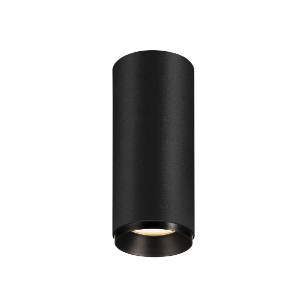 SLV 1004132 NUMINOS® S CL, PHASE, Deckenaufbauleuchte, 3000 K, 8 W, 60°, matt schwarz
