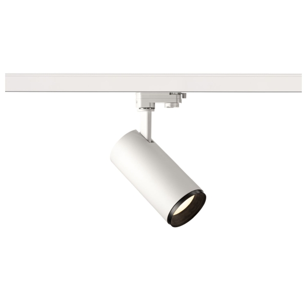 SLV 1004192 NUMINOS® M 3Ph., PHASE, 3~ Spot, zylindrisch, 4000 K, 14 W, 60°, matt weiß / matt schwarz