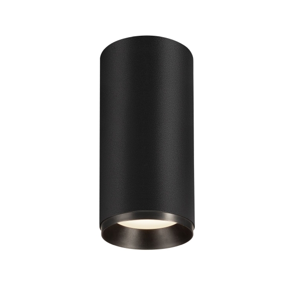 SLV 1004330 NUMINOS® L CL, PHASE, Deckenaufbauleuchte, 4000 K, 20 W, 24°, matt schwarz