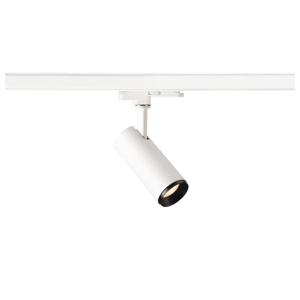 SLV 1004368 NUMINOS® S 3Ph., DALI, 3~ Spot, zylindrisch, 2700 K, 7,8 W, 60°, matt weiß / matt schwarz