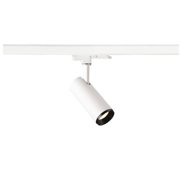 SLV 1004376 NUMINOS® S 3Ph., DALI, 3~ Spot, zylindrisch, 3000 K, 7,8 W, 60°, matt weiß / matt schwarz
