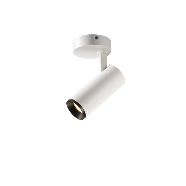 SLV 1004390 NUMINOS® S CW, Deckenaufbauleuchte, 2700 K, 7,8 W, 24°, matt weiß / matt schwarz