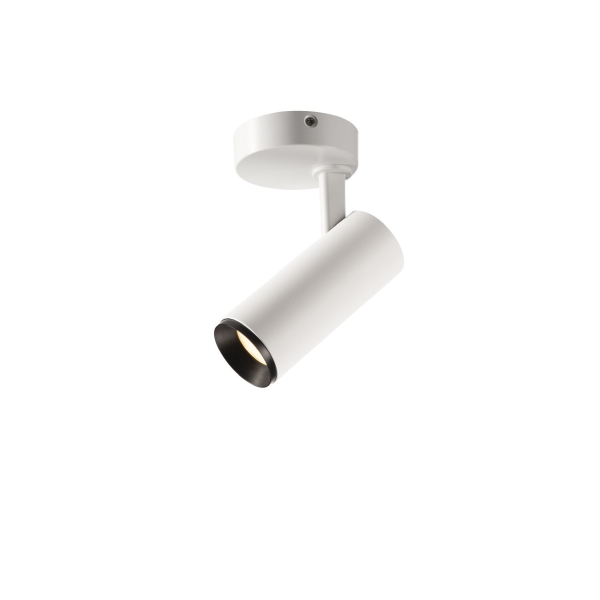 SLV 1004400 NUMINOS® S CW, Deckenaufbauleuchte, 3000 K, 7,8 W, 60°, matt weiß / matt schwarz