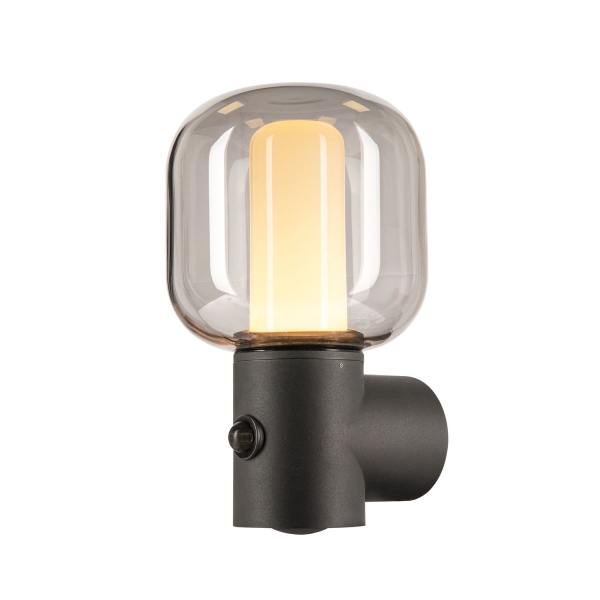 SLV 1004679 OVALISK SENSOR, Outdoor LED Wandaufbauleuchte anthrazit CCT switch 3000/4000 K
