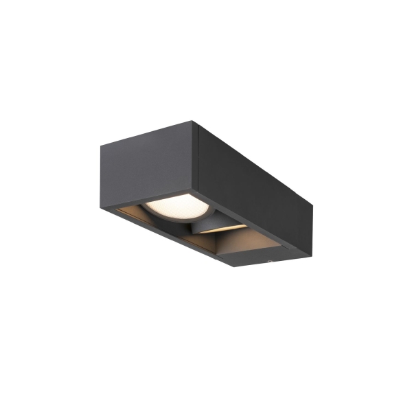 SLV 1004748 ESKINA FRAME, Outdoor LED Wandaufbauleuchte double anthrazit CCT switch 3000/4000 K