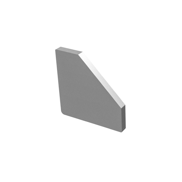 SLV 1004893 GRAZIA 10 EDGE, Endkappe, alu