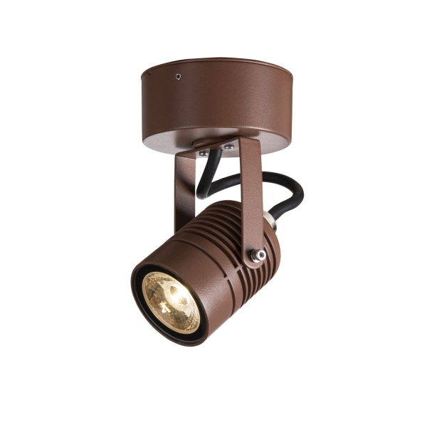 SLV 1004957 LED SPOT, Outdoor LED Wandaufbauleuchte rost 3000 K