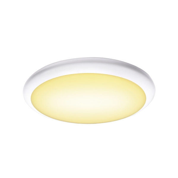 SLV 1005090 RUBA 42, Outdoor LED Wand- und Deckenaufbauleuchte weiß CCT switch 3000/4000 K