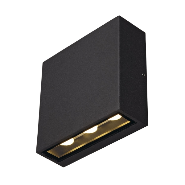 SLV 1005126 BIG QUAD UP/DOWN, Wandleuchte, anthrazit