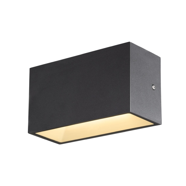 SLV 1005151 SITRA M, LED Outdoor Wandaufbauleuchte, anthrazit, CCT switch 3000/4000 K