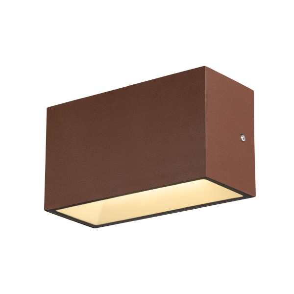 SLV 1005154 SITRA M, LED Outdoor Wandaufbauleuchte, rost farbend, CCT switch 3000/4000 K