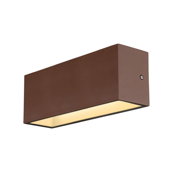 SLV 1005157 SITRA L, LED Outdoor Wandaufbauleuchte, rost farbend, CCT switch 3000/4000 K