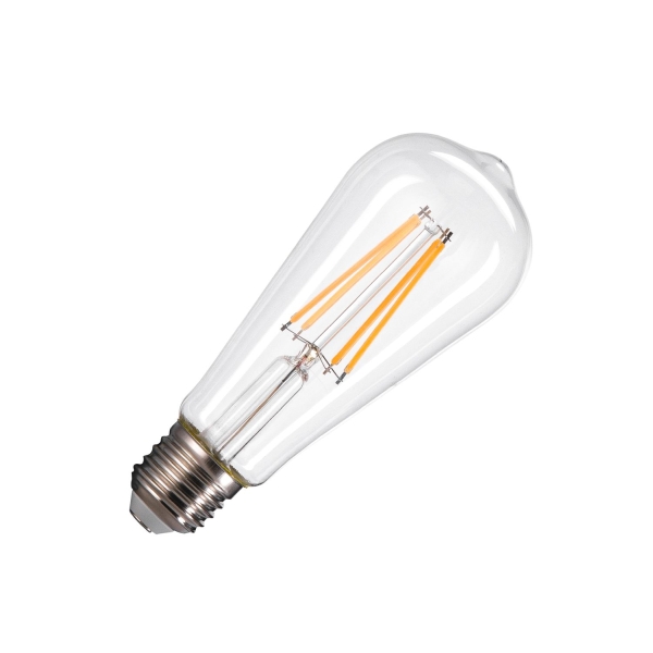 SLV 1005268 ST58 E27 LED Leuchtmittel transparent 7,5W 2700K CRI90 320°