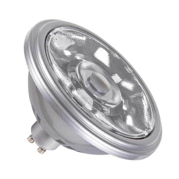 SLV 1005278 LED QPAR111 GU10 Leuchtmittel silber PHASE 125 W 3000 K CRI 90 10°