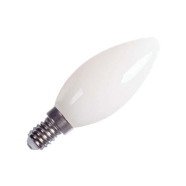 SLV 1005285 C35 E14, LED Leuchtmittel gefrosted 4,2 W 2700 K CRI 90 320°