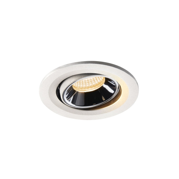 SLV 1005330 NUMINOS® MOVE S, Deckeneinbauleuchte weiß / chrom 2700 K 20°