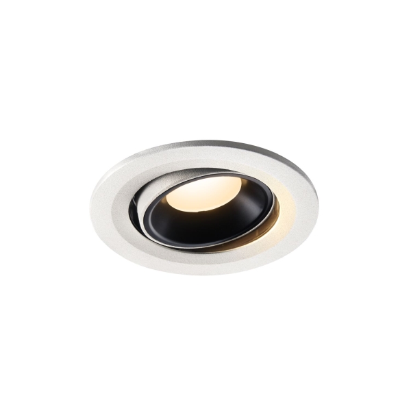 SLV 1005352 NUMINOS® MOVE S, Deckeneinbauleuchte weiß / schwarz 3000 K 55°