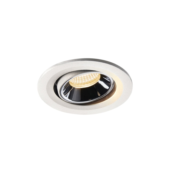 SLV 1005354 NUMINOS® MOVE S, Deckeneinbauleuchte weiß / chrom 3000 K 55°
