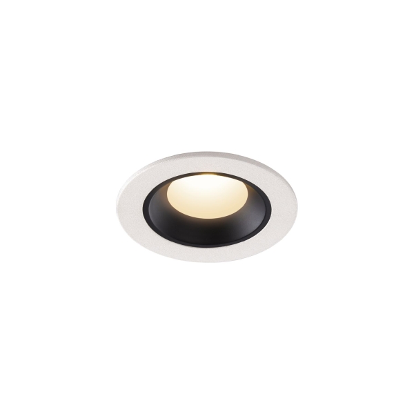 SLV 1005526 NUMINOS® XS, Deckeneinbauleuchte weiß / schwarz 3000 K 20°