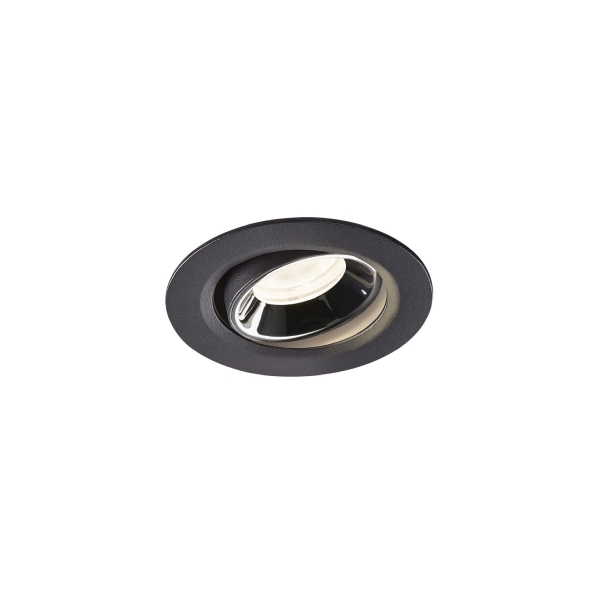 SLV 1005597 NUMINOS® MOVE XS, Deckeneinbauleuchte schwarz / chrom 4000 K 55°