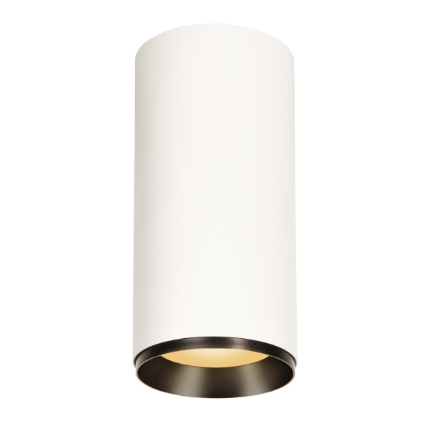 SLV 1005692 NUMINOS® XL CL, PHASE, Deckenaufbauleuchte, 2700 K, 28 W, 60°, matt weiß / matt schwarz