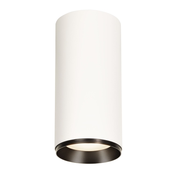 SLV 1005703 NUMINOS® XL CL, PHASE, Deckenaufbauleuchte, 4000 K, 28 W, 36°, matt weiß / matt schwarz