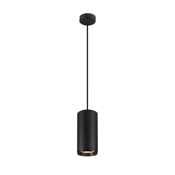 SLV 1005712 NUMINOS® XL PD, PHASE, Pendelleuchte, Pendellänge 250 cm, 3000 K, 28 W, 36°, matt schwarz