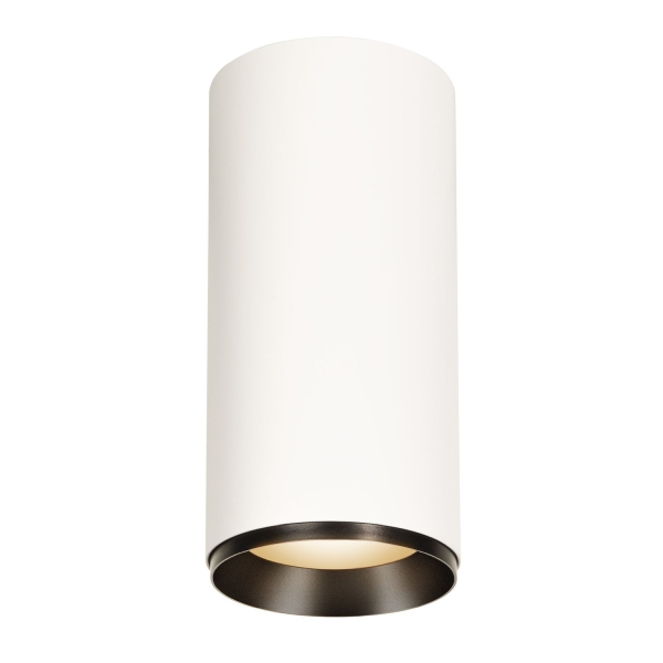 SLV 1005770 NUMINOS® XL CL, DALI, Deckenaufbauleuchte, 3000 K, 27 W, 60°, matt weiß / matt schwarz