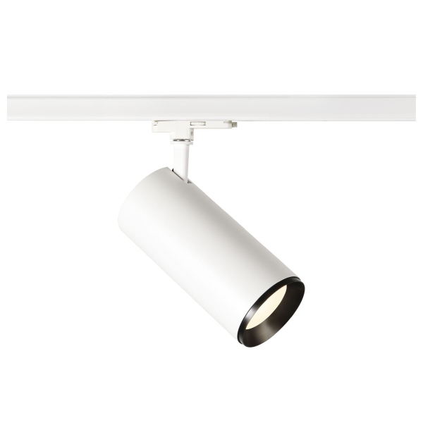 SLV 1005812 NUMINOS® XL 3Ph., DALI, 3~ Spot, zylindrisch, 4000 K, 27 W, 60°, matt weiß / matt schwarz