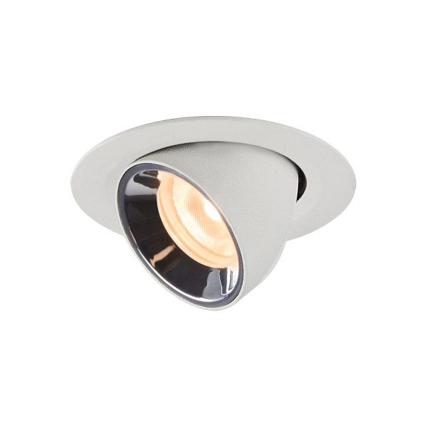SLV 1005827 NUMINOS® GIMBLE XS, Deckeneinbauleuchte weiß / chrom 2700 K 40°