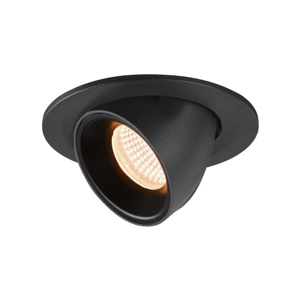 SLV 1005867 NUMINOS® GIMBLE S, Deckeneinbauleuchte schwarz 2700 K 20°