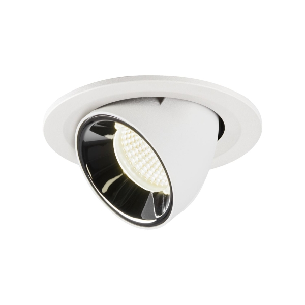 SLV 1005917 NUMINOS® GIMBLE S, Deckeneinbauleuchte weiß / chrom 4000 K 40°