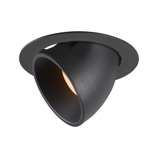 SLV 1006035 NUMINOS® GIMBLE XL, Deckeneinbauleuchte schwarz 2700 K 55°