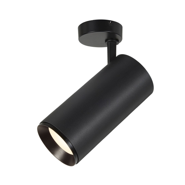 SLV 1006095 NUMINOS® XL SPOT, PHASE, Deckenaufbauleuchte, 4000 K, 28 W, 24°, matt schwarz