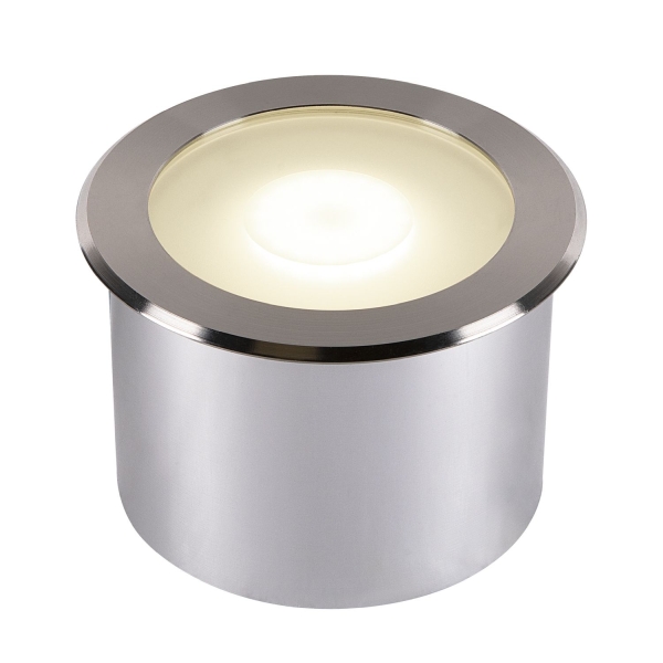 SLV 1006106 DASAR FLAT 120, Bodeneinbauleuchte edelstahl 7 W 3000 K